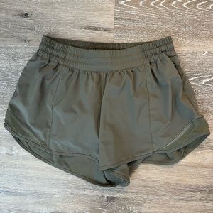 Lululemon Green Hotty Hot Shorts